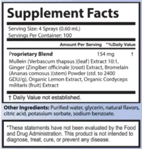 Breathizen Supplement Facts